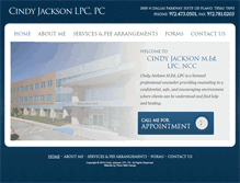 Tablet Screenshot of cindyjacksonlpc.com